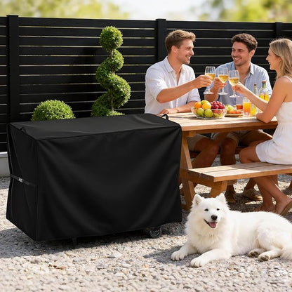 Charcoal Grills Cover for 456 SQ Portable Electric Wood Pellet Grill, Waterproof Outdoor Grill Cover BBQ Grill Cover Barbeque Grill Cover (Cover Only) - 39" L×22" W×32" H, Black