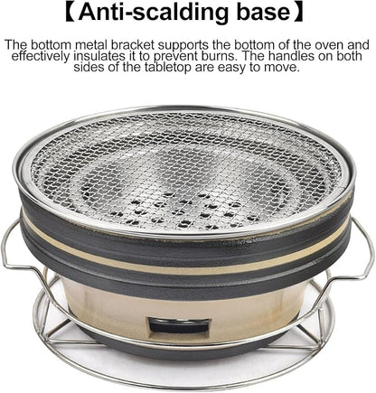 Portable Pottery Barbecue Stove Clay Charcoal Stove Multifunctional BBQ Grill Outdoor Charcoal Stove Cooking Accessories