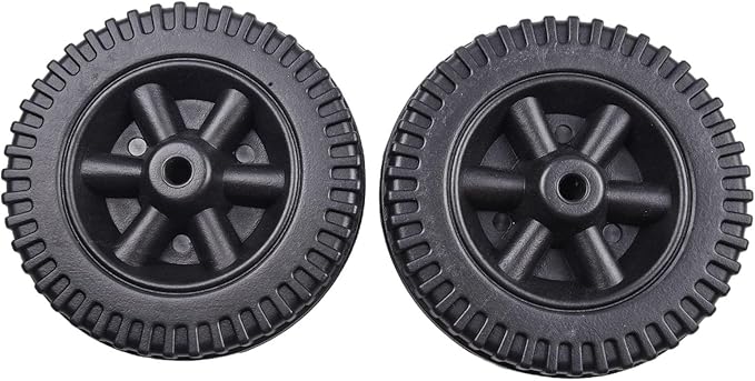 2 Pack Grill Wheels Replacement Parts, BBQ Grill Wheel, Barbecue Grills, Wear-resistant Heat-resistant Grill Caster, Portable BBQ Stand Wheel For Multi-Functional Barbecue Grills (Black)