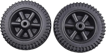 2 Pack Grill Wheels Replacement Parts, BBQ Grill Wheel, Barbecue Grills, Wear-resistant Heat-resistant Grill Caster, Portable BBQ Stand Wheel For Multi-Functional Barbecue Grills (Black)