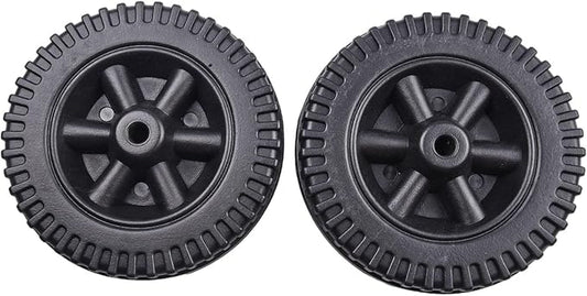 2 Pack Grill Wheels Replacement Parts, BBQ Grill Wheel, Barbecue Grills, Wear-resistant Heat-resistant Grill Caster, Portable BBQ Stand Wheel For Multi-Functional Barbecue Grills (Black)