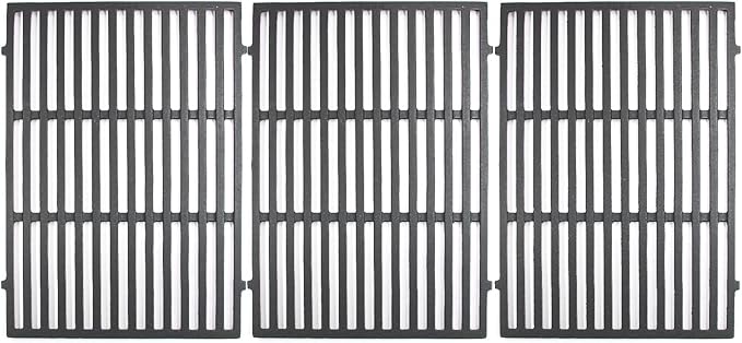 Hongso 66096 18 7/8 inch Cast Iron Cooking Grates Replacement for Weber 2 Genesis 6 burner II 600 series E & S 610 and Genesis II LX 640 Gas Grills 2017 and Newer, Replacement Parts for Weber 66803