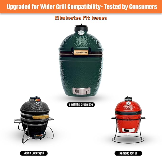 onlyfire Charcoal Ash Basket Fits Small Big Green Egg, Stainless Steel Charcoal Holder with Handles, Grilling Accessories for Better Airflow