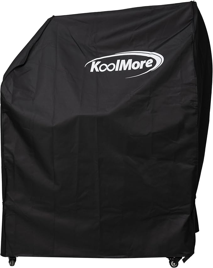 KoolMore 54 in. Charcoal BBQ Grill, Santa Maria Argentine Style Outdoor Grill with Adjustable Grate, Large Barbecue Grill for Outdoor Cooking, Black