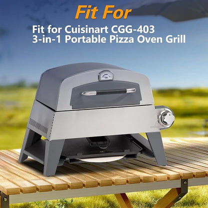EVRBUL Pizza Oven Grill Cover Outdoor Waterproof 420D Pizza Oven Cover Compatible with Cuisinart CGG-403 3-in-1 Grill, Griddle and Pizza Oven 27.6" L x 21.2" W x 17.5" H