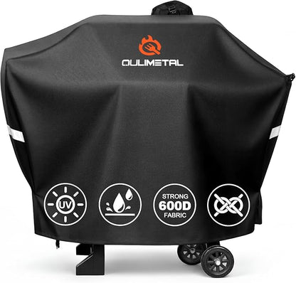 Pellet Grill Cover for Camp Chef 24 Series - DLX 24 Premium Smoker Cover Waterproof & 600D Heavy Duty for Camp Chef Woodwind 24,Woodwind Pro 24,PG24,PG24WWSB,SmokePro SG24
