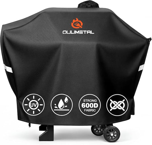 Pellet Grill Cover for Camp Chef 24 Series - DLX 24 Premium Smoker Cover Waterproof & 600D Heavy Duty for Camp Chef Woodwind 24,Woodwind Pro 24,PG24,PG24WWSB,SmokePro SG24