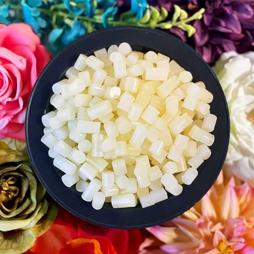 Surebonder B-2005 Less Stringing Skillet Glue Cube Pellets for Crafts and Floral Projects, 5 lb Bag, Use in Surebonder Glue Skillets, Cream Color