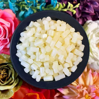Surebonder B-2005 Less Stringing Skillet Glue Cube Pellets for Crafts and Floral Projects, 5 lb Bag, Use in Surebonder Glue Skillets, Cream Color