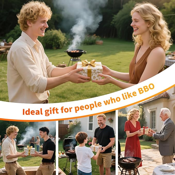 BBQ Blanket for Resting Meat: Insulated Smoker Blanket & Brisket Rest Bag, Reusable Meat Warmer for BBQ Compatible with Traeger & Pit Boss Smokers BBQ Gift for Dad Grillers (Tan)