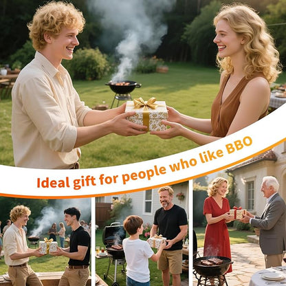 BBQ Blanket for Resting Meat: Insulated Smoker Blanket & Brisket Rest Bag, Reusable Meat Warmer for BBQ Compatible with Traeger & Pit Boss Smokers BBQ Gift for Dad Grillers (Tan)