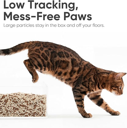 FUKUMARU Tofu Cat Litter 10.8 kg – Clumping Cat Litter, Apple Wood Pellet Mix, Dust Free and Easy to Chip, Odor Control, Can Be Discarded in the Toilet