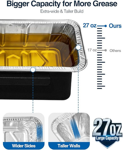 Blackstone Grease Cup, Grease Catcher, Drip Pan with 20 Pack Grease Cup Liners for 28 and 36 inch Blackstone Griddle