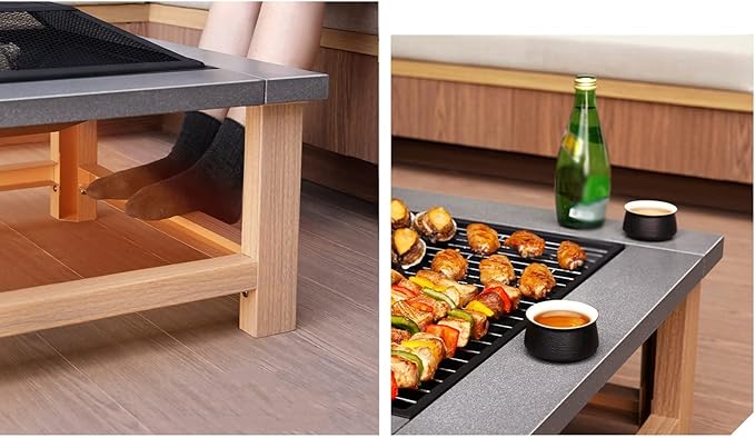 Barbecue Grill Outdoor Barbecue Table Stove Charcoal Heating Courtyard Basin Household Tea Barbecue Charcoal Grill
