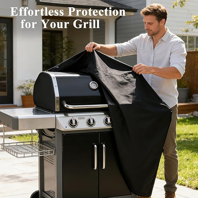 TheElves Grill Cover for Leteuke Pizza Oven Table, Outdoor Grill Cart Covers Waterproof Heavy Duty for Griddle Stand Pizza Oven Stand Prep Tables - 59" W x 36" D x 49" H