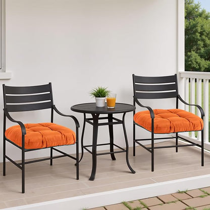 MTMR 2Pcs Outdoor Chair Cushions, Patio Furniture Seat Pads, Waterproof | 2Pcs , waterproof cover, PP cotton, u-shaped, no-fading, thick patio seat pads for outdoor wicker furniture in yard, 19x19x4
