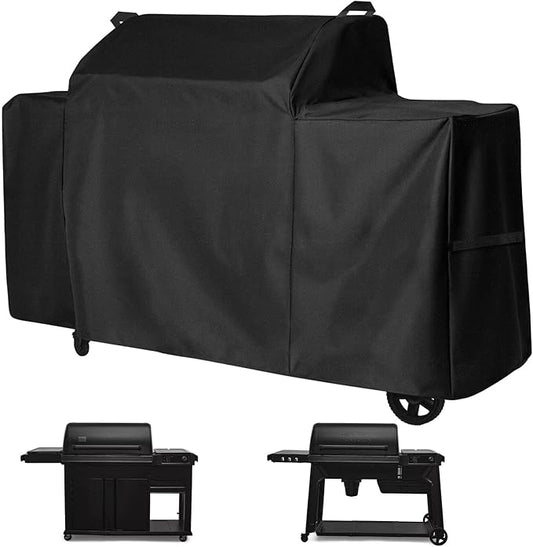 Grill Cover for Traeger Woodridge Pro and Woodridge Elite Grills, Full-Length All Weather Cover for Traeger BAC776 Wood Pellet Grill Smoker, Woodridge Pro Grill Accessories
