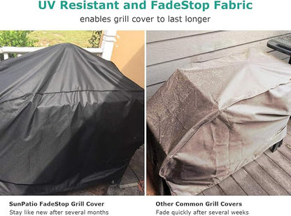 SunPatio 28 Inch Grill Griddle Cover Compatible for Blackstone Nexgrill Flat Top 2 Burner Gas Griddle Cooking Station, Outdoor BBQ Gas Grill Cover with Waterproof Sealed Seam
