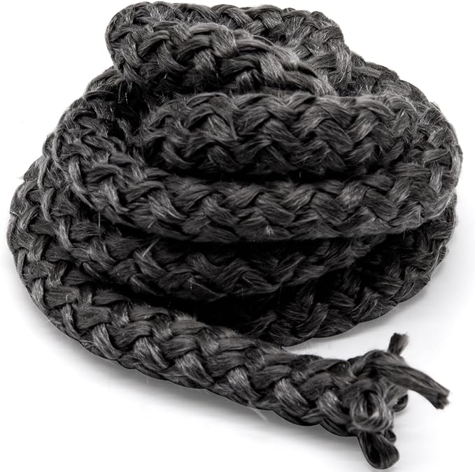 AC-DGKC Stove Door Gasket Rope for Englander Pellet Stoves 25-PDVC, 25-PDV, 55‐SHPCBPAH and Englander Wood Stoves 28-3500, 18-MH, 24-AC, 3/4'' x 7FT Graphite Impregnated Fiberglass Seal Rope.