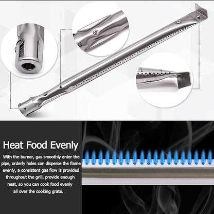 Grill Replacement Parts for Kenmore 146.23679310 146.34611410 146.46372610 146.10016510 146.23673310 Gas Grill, Porcelain Steel Heat Tent Carryover Tube Repair Kit for Kenmore 146.4636561.46366610