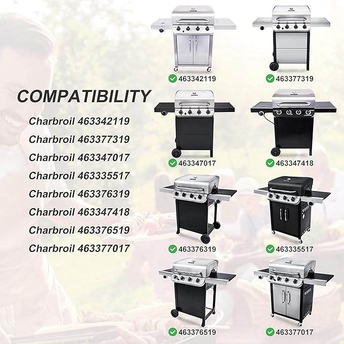 Repair Kit for Charbroil 463347017 463342119 463335517 463377319 463376017 463347418 463349917 463376217 463376519 463376319 463332718 Grill Parts