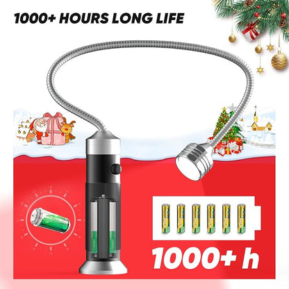 Grill Light Gifts for BBQ Lovers: 2 Pack Grilling Gifts for Men Outdoor BBQ | 8.3in 360° Adjustable Gooseneck, Strong Magnet, Hands Free, Barbecue Accessories for Night Cooking Gadgets for Husband Dad