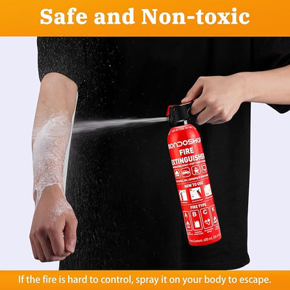 Portable Fire Extinguisher for Home and Vehicle - Mondoshop 2-Pack Water-Based Small Fire Extinguisher with Mount for A, B, C, K Fire, Suitable for Vehicle, Home, Kitchen, Car, Boat, Camping, Business