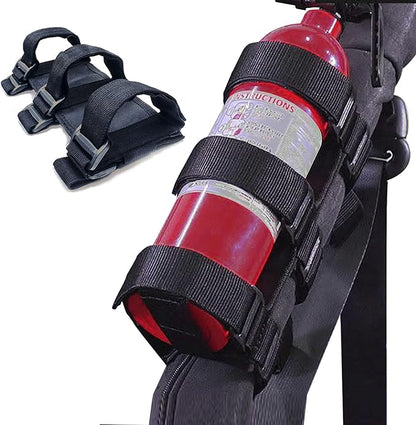 moveland Roll Bar Fire Extinguisher Holder for 2.5-3 LB Extinguisher, Compatible with Jeep Wrangler TJ YJ JK, Adjustable Mount Strap