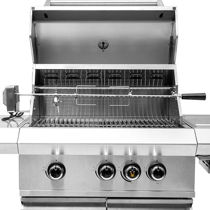 BBQGUYS Victory Rotisserie Kit for 3-Burner Gas Grill - BBQ-VCT3BSB-RTS