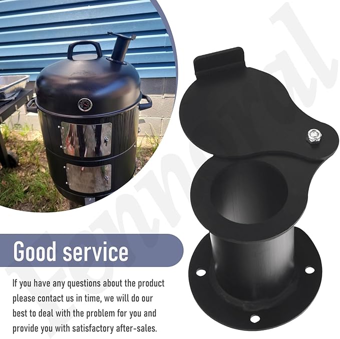 2" Teardrop Flanged Vent Damper,Compatible with UDS Ugly Drum Smoker Lid Exhaust,for UDS 55 Gallon Ugly Drum Smokers