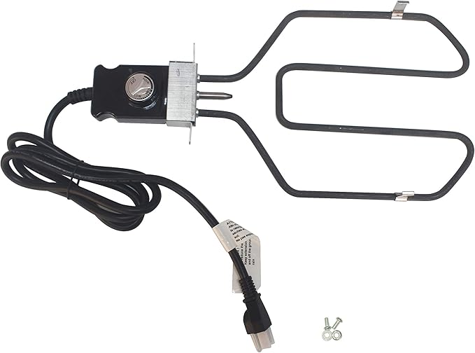 Unifit 120V AC 15A Electric Smoker/Grill Analog Adjustable Temperature Controller Heating Element Replacement Kits up to 1650 Watts (1 Set)