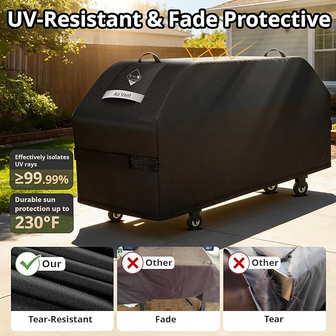 Griddle Cover for Blackstone 36" Griddle,2026 Upgraded 1000D Heavy Duty Waterproof Flat Top Grill Cover,Tear and Fade Resistant Grill Cover with Straps for Blackstone 1528 and More 4-Burner Griddle