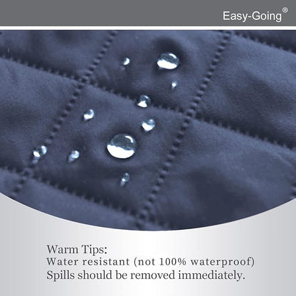 Easy-Going Reversible Couch Cover, Recliner 22 in, Dark Blue/Light Blue | Machine Washable Slipcover For Dogs, Water Resistant Furniture Mat For Living Room, Non-Slip Sofa Cover, Pet Friendly