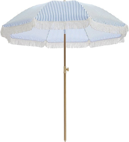 Aohanoi Outdoor Umbrella - Sun Protection, Rain Resistant, Windproof with Manual Open-Close Feature - Ideal for Beach, Camping, and Picnics