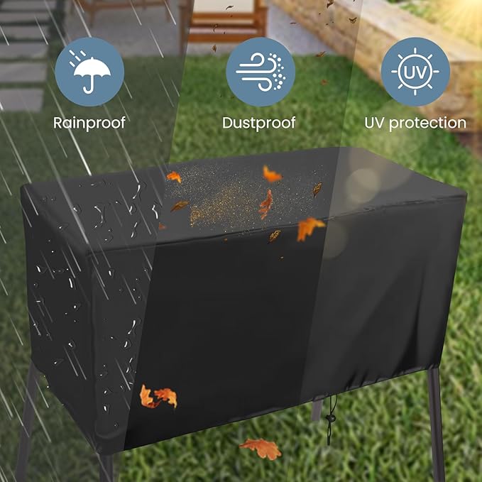 Patio Cover for Camp Chef 3 Burner Stoves - Outdoor Grill Stove Protector Fits TB90LW, TB90LWG, TB90LWG15, DB90D, SPG90B, PRO90, 43" L x 16" W x 16" H (For 3 Burner)