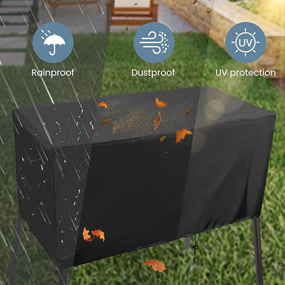 Patio Cover for Camp Chef 3 Burner Stoves - Outdoor Grill Stove Protector Fits TB90LW, TB90LWG, TB90LWG15, DB90D, SPG90B, PRO90, 43" L x 16" W x 16" H (For 3 Burner)