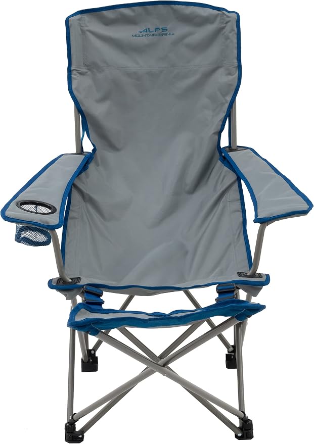 ALPS Mountaineering Escape Lounge Camping Chairs for Adults with Footrest and Adjustable Armrests, Sturdy Steel Frame, Compact Foldable Design, and Carry Bag