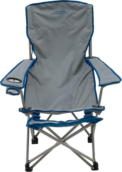 ALPS Mountaineering Escape Lounge Camping Chairs for Adults with Footrest and Adjustable Armrests, Sturdy Steel Frame, Compact Foldable Design, and Carry Bag