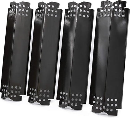 Flame Tamers Replacement for Nexgrill 720-0830H Grill, 4 Pack Grill Heat Plates Heat Shiels Burner Covers for Nexgrill 720-0830H Home Depot, Nexgrill 720-0864 720-0864M Grills, Porcelain Steel