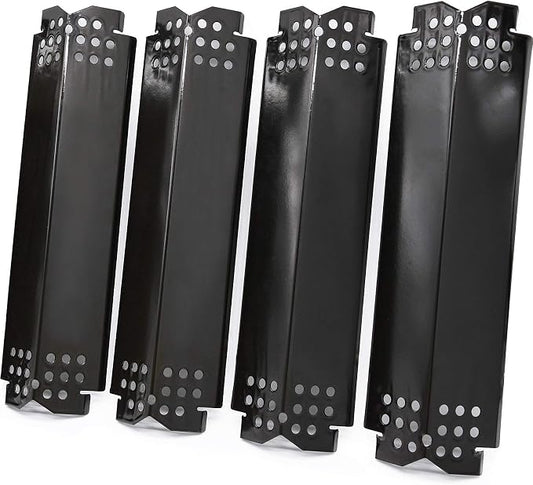 Flame Tamers Replacement for Nexgrill 720-0830H Grill, 4 Pack Grill Heat Plates Heat Shiels Burner Covers for Nexgrill 720-0830H Home Depot, Nexgrill 720-0864 720-0864M Grills, Porcelain Steel