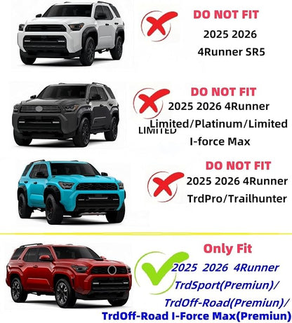 Amber Led Grills Light for 2025 Toyota 4Runner trdSport Off-Road | 4 in 1 20 6th gen 4runner Premium 2027 2026 Grille Grill Lights Accessories