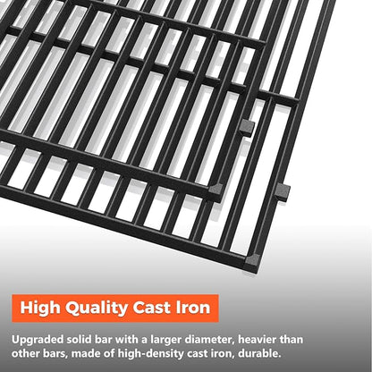 Grill Parts for Weber Genesis II/LX 400 Series (4 Burner) – 18 3/4" Grill Grates, 17 1/8" Flavorizer Bars & Heat Deflectors, Fits GS4 Genesis II E/S-410 E/S-415 E/S-435 E/S-440, Replaces 66033 66089