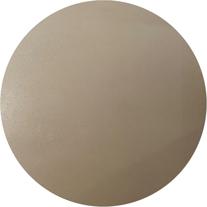 RESILIA Round Under Grill Mat – Heavy Duty, Reusable Outdoor Floor Protector Mats for Deck, Patio, & Garage – Large 36 Inch Diameter, Beige/Tan Orange Peel, Made in The USA