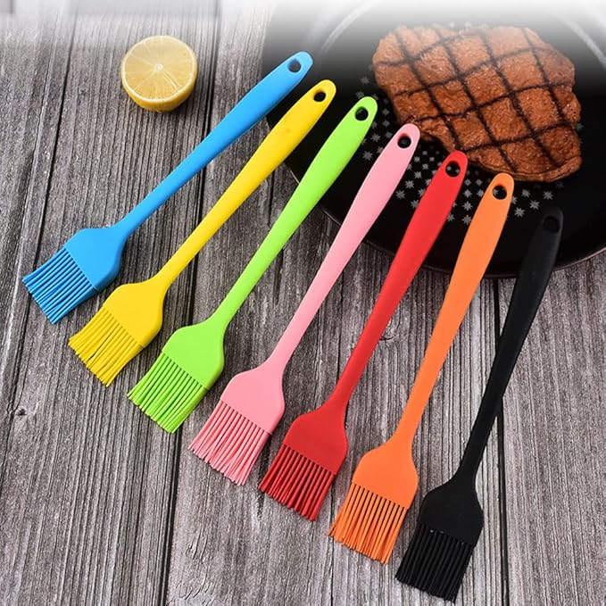 Silicone Oil brush, for BBQ Kitchen Cooking Baking and Grilling (4 PCS,pink)