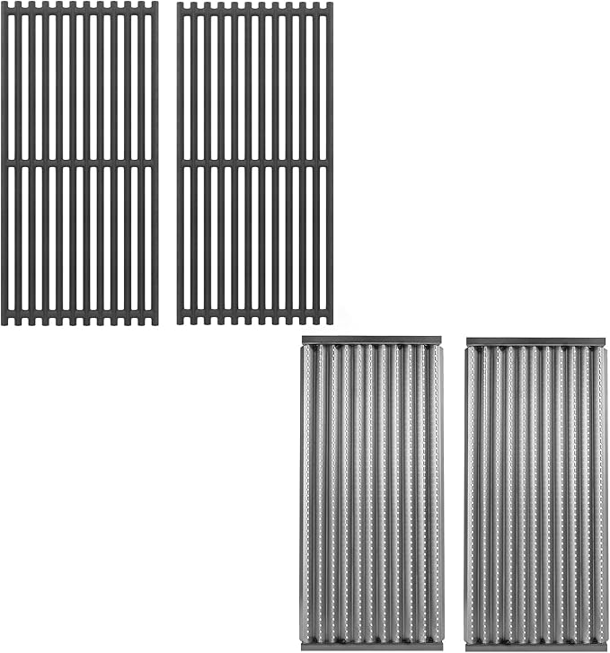 Emitter Plates and Cooking Grates Parts for Charbroil TRU-Infrared 463644220 463675016 463642316 466642416 463245518 Gas Grill, Grill Replacement for G362-2100-W1 G369-0030-W1