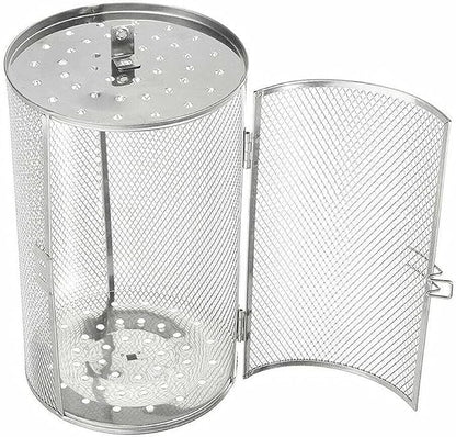 12x23cm Stainless Steel Rotisserie Grill Roaster Drum Dried Baking Coffee Bean Nut Oven Basket BBQ Grill Cage Kit