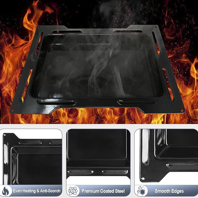 Water Pan for Pit Boss 3 Series Vertical Smoker, Replaces PBV3P1-13 | Measures 12.6 x 14.3 inches and helps maintain moisture while catching drippings during low-and-slow smoking