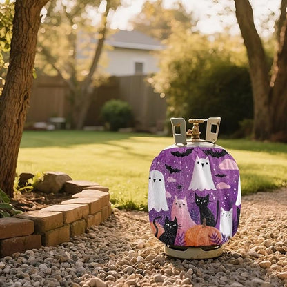 Chost 20lb Gas Tank Cylinder Cover for Outdoor Washable Propane Tank Cover 20lb Easy to Install RV Gas Cylinder Storage Pocket for Yard Party