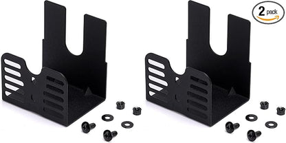 Onlyfire Universal Barbecue Grill 3 Inch Slide Rotisserie Motor Bracket, Black (Pack of 2)