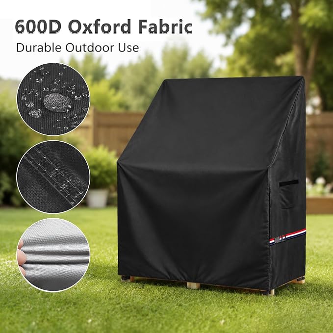 Kids Outdoor Mud Kitchen Cover,Heavy Duty Waterproof & Anti-UV Dustproof Outdoor Wooden Play Kitchen Covers,31.5" W x 19.7" D x 37.4" H,Cover Only